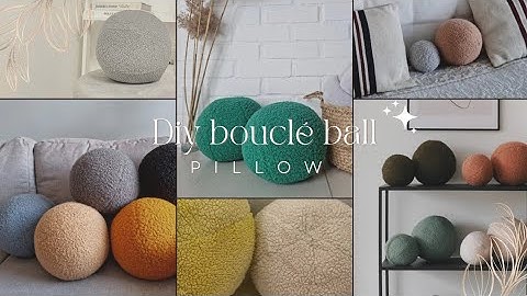 DIY BOUNCLE BALL PILLOW!