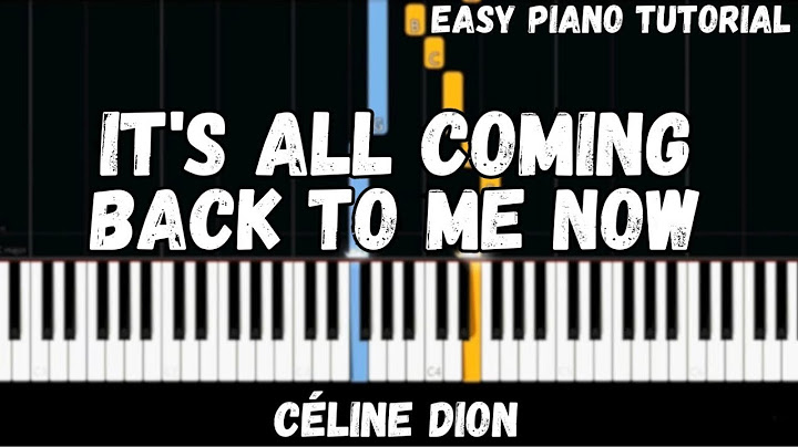 It's All Coming Back to Me Now Piano version - Piano performance video thumbnail