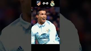 Real Madrid Vs Atletico Madrid - Attrick Cristiano Ronaldo 