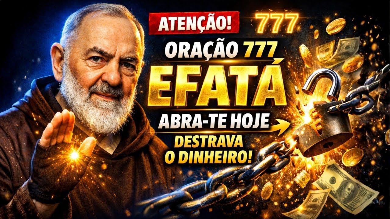 ATENÇÃO: ORAÇÃO 777 EFATÁ DE PADRE PIO — ABRA-TE HOJE E DEUS DESTRAVA O DINHEIRO PRESO AGORA!
