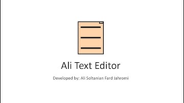 Ali Text Editor Demo