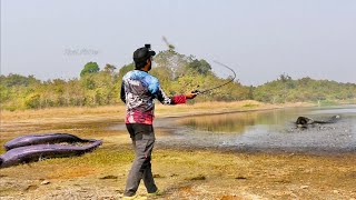 Snakehead fishing in dry 🥵season @KaalFisher