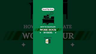 How to Calculate Work Hours in Excel | Excel मे Working Hours calculate कैसे करे | #excel #shorts ..