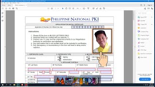PNPKI Application How to Insert Picture