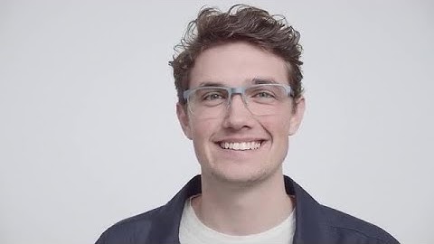 Man Wearing Glasses Stock Video