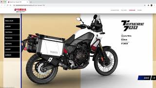 Yamaha Tenere700 3D Configurator screenshot 2