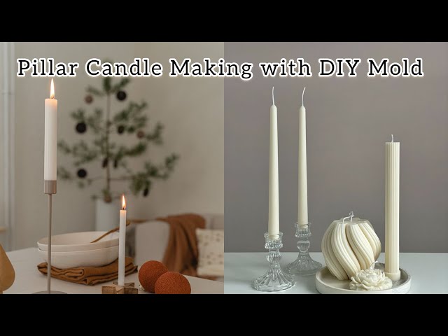 How to Make Dried Flower Candle At Home / Gel Wax Candle Making