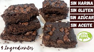 KETO CHOCOLATE BROWNIE RECIPE (VEGAN) Flourless, only 4 ingredients!