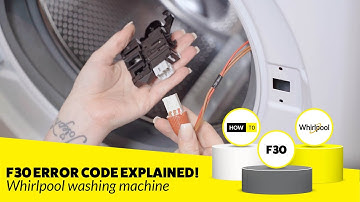 How To Fix F30 Error On Your Whirlpool Washing machine Fast!