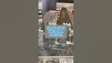 Tượng mèo thần tài đông linh xanh, đôi nét thú vị #meo #meothantai #dangocdonglinh #aventurine