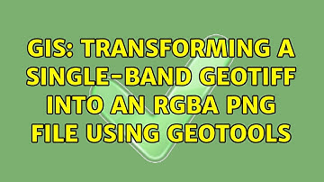 GIS: Transforming a single-band GeoTIFF into an RGBA PNG file using GeoTools
