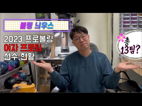 2023년 프로볼링 여자 단체팀 선수 <strong>현황</strong> (13개 팀)