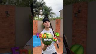 Fruit Ninja in Real Life😱 #shorts