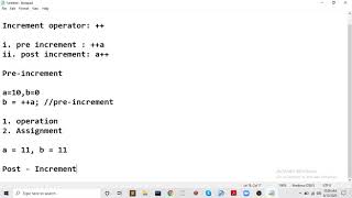 Increment Operators - C Programming