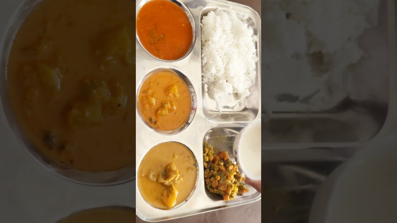 Lunch Ideas South Indian Lunch Thali shorts ashortaday Lunch Ideas South Indian Lunch Thali shorts ashortaday