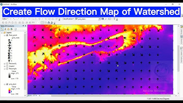 How to create flow direction map of watershed from DEM in ArcGIS