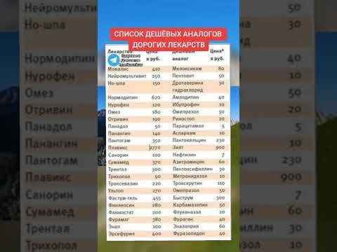 дешёвые аналоги дорогих лекарств список #народнаямедицина #зож #здоровье #долголетие #народныйрецепт