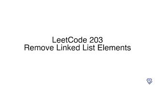 LeetCode 203: Remove Linked List Elements