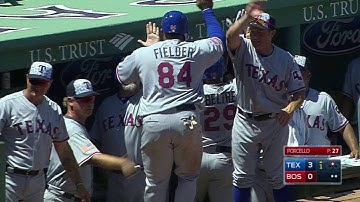 TEX@BOS: Odor plates a pair on a single to right