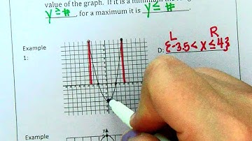 3/25 Quadratic Functions   Domain and Range