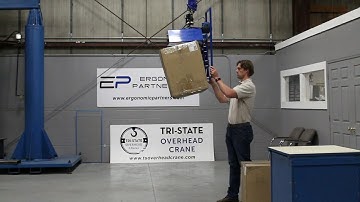 Side Box Lifter with Gorbel Easy Arm