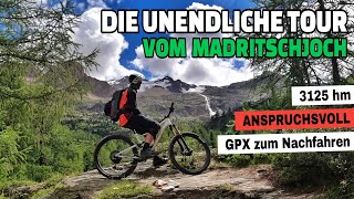 Die unendliche MTB Tour runter von 🗻 3100 Höhenmeter | Latsch - Madritschjoch | Leo Kast