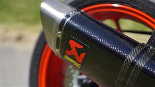 YAMAHA MT09 AKRAPOVIC EXHAUST REVVING NO DB KILLER 4K