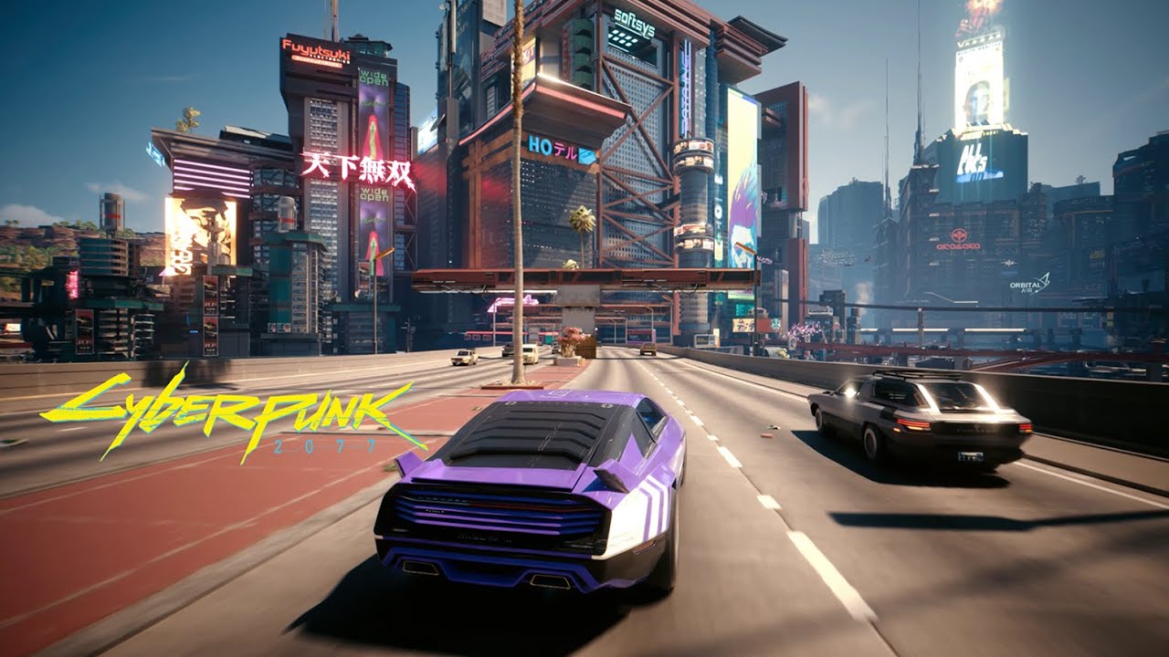 A Cinematic Drive Through Night City in Daylight | Cyberpunk 2077 (4K Ultra Settings & Path Tracing)