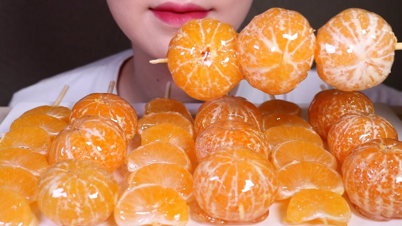 통귤탕후루 먹방 Tangerine Tanghulu MUKBANG