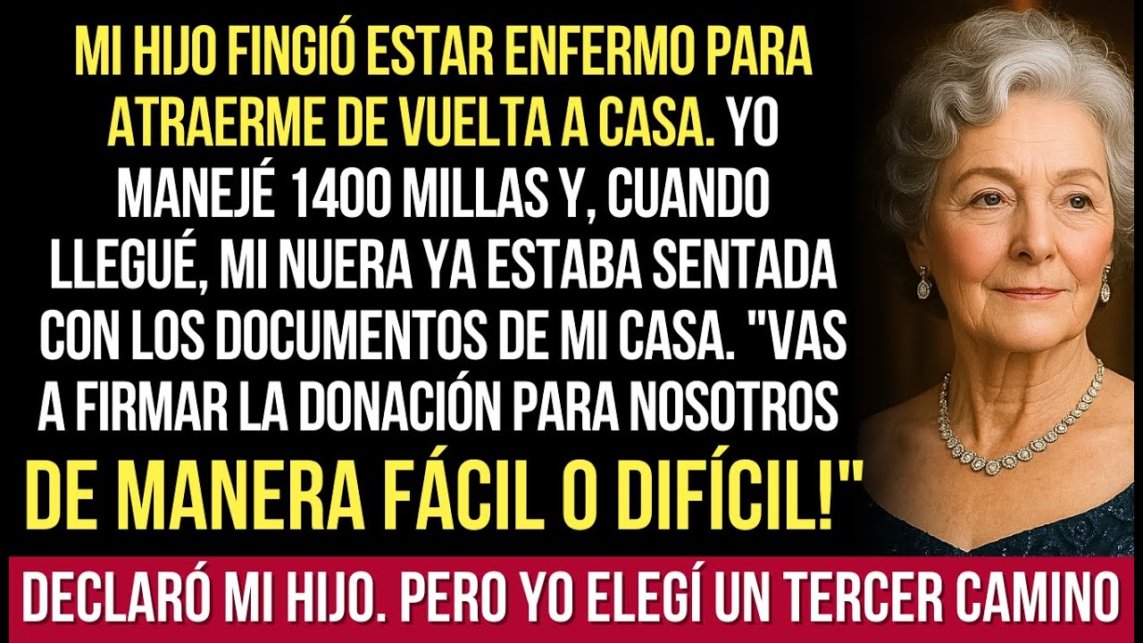 Mi Hijo Fingió Estar Enfermo Para Atraerme A Casa. Manejé 1400 Millas, Y Allí…
