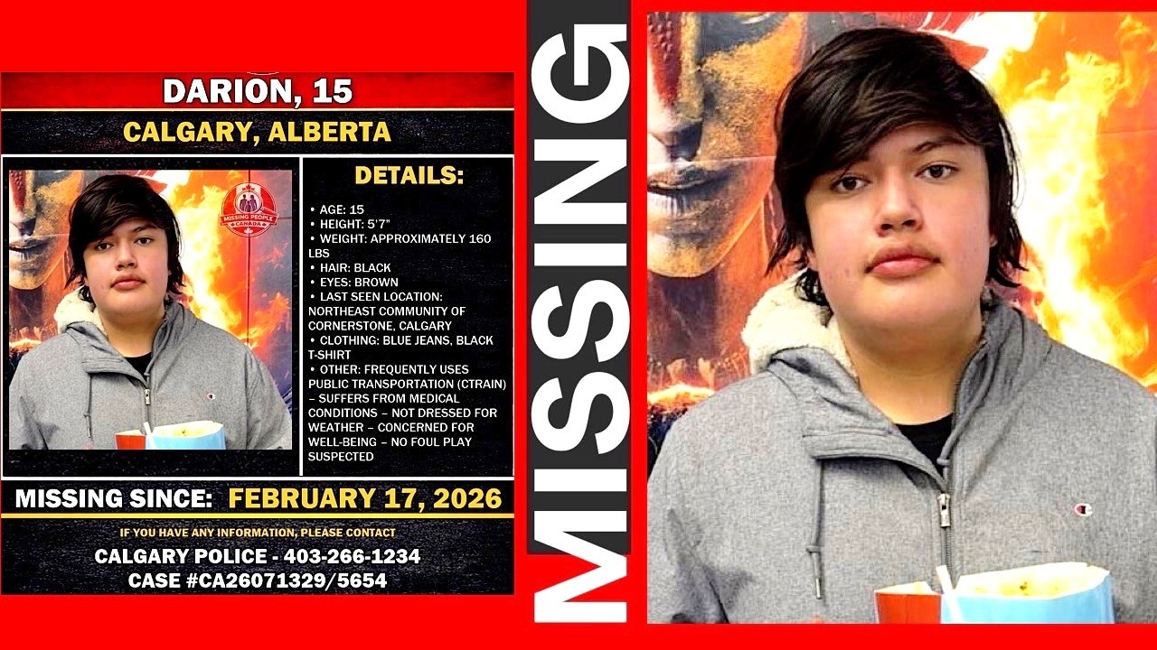 Darion (*Fam. Name N/A): Missing 15 Yr. Old Indigenous Boy - Calgary ...