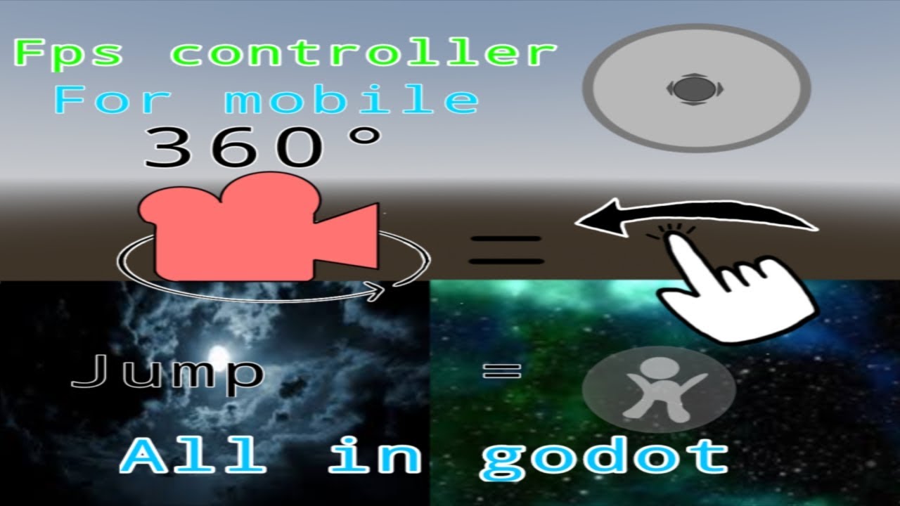 How to make a first person controller in godot by using a mobile device ...