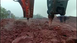 Work Preformance Comparing Between Vibro Ripper And Rock Breaker - By Swt Attachments.
