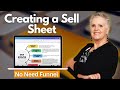 Create a HIGH-CONVERTING Sell Sheet in Minutes Without Funnels