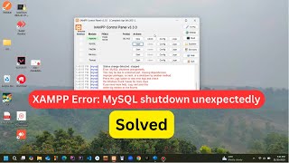 XAMPP Error: MySQL shutdown unexpectedly - Solved