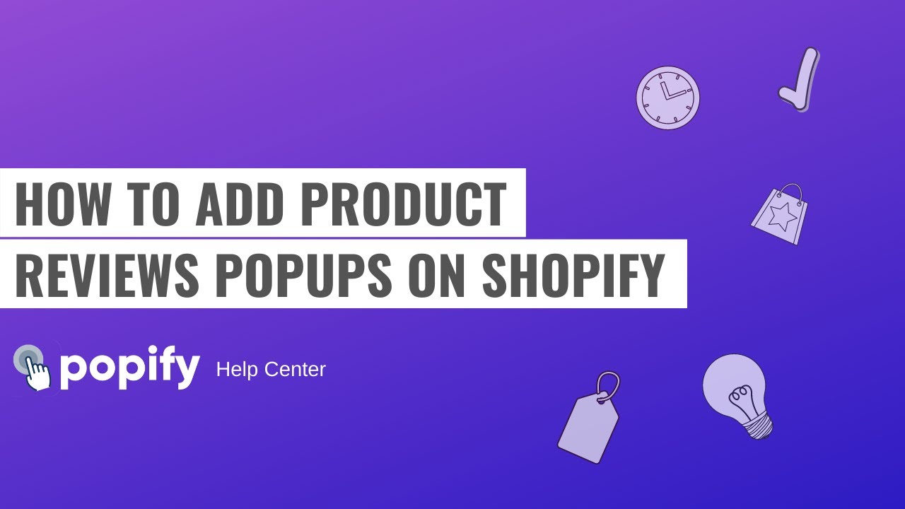 How to add product reviews popups on Shopify - YouTube