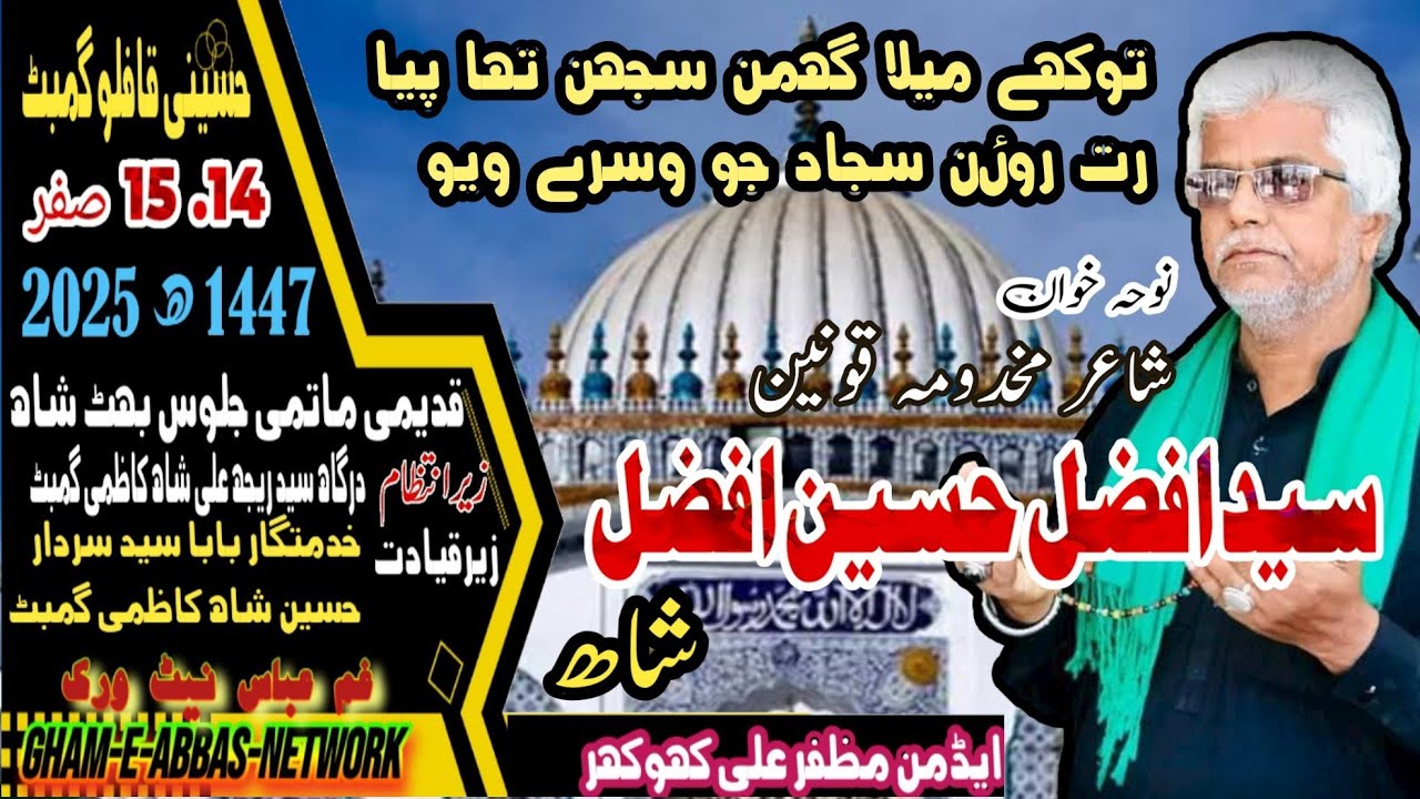 Sayad Afzal Hussain Shah Sindhi Noha Tokhy Mela Ghuman 15 Safar 1447H at Bhitshah