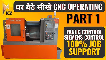 Free CNC Operating Programming सीखो | Class 1 - CNC Operating Basics on FANUC CONTROL | RVM CAD