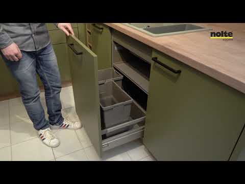 Spülen-Unterschrank mit Abfalltrennung / Sink base unit with waste sorter