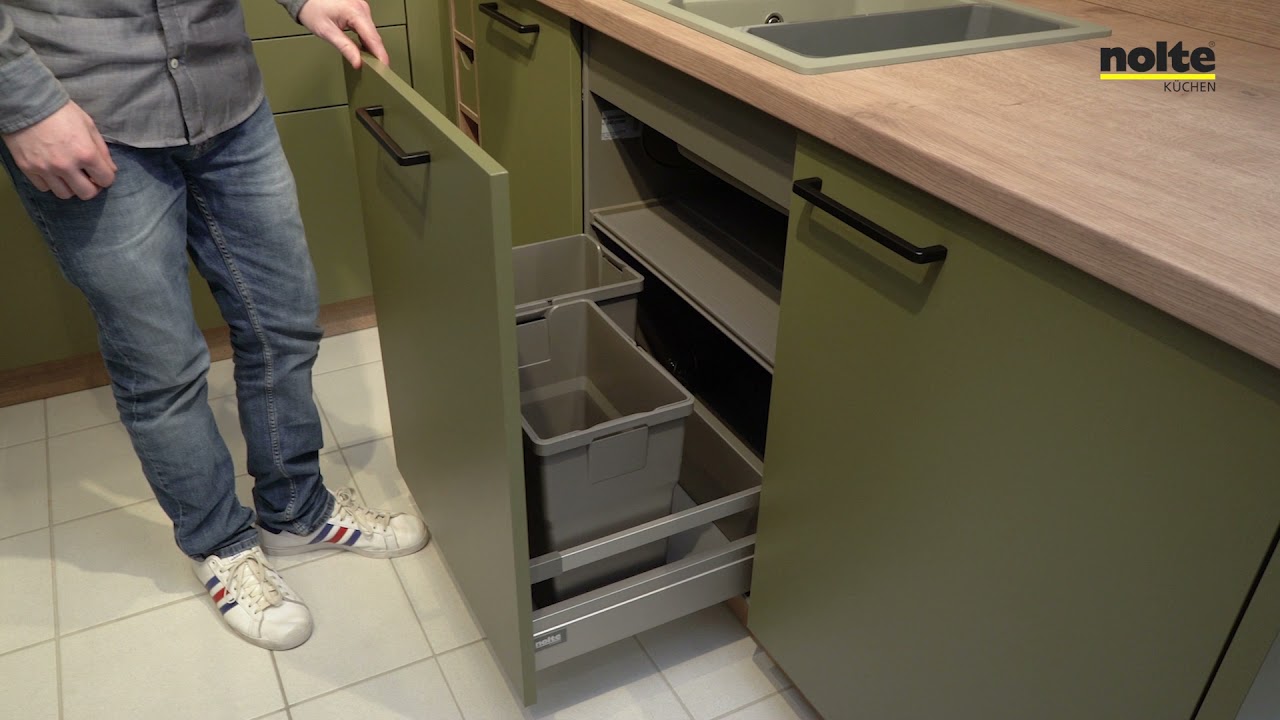 Nolte Spulenunterschrank Mit Abfalltrennsystem Ausbauen
