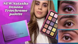 New triochrome palette Natasha Denona palette swatches and comparisons