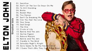 Elton John Best Songs - Best Rock Ballads 80's, 90's | The Greatest Rock Ballads Of All Time
