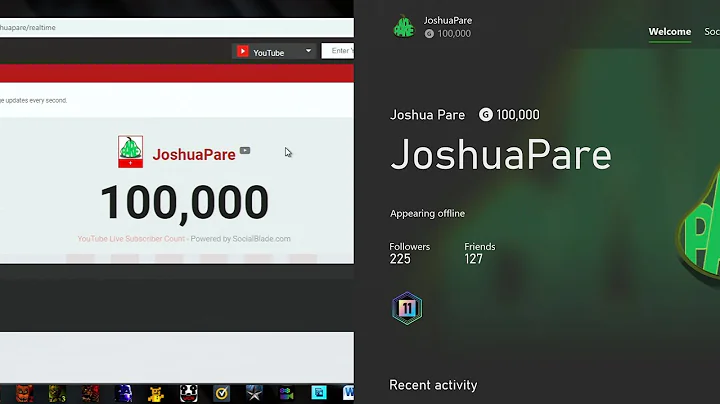 Hitting 100,000 Subscribers/Hitting 100,000 Gamerscore