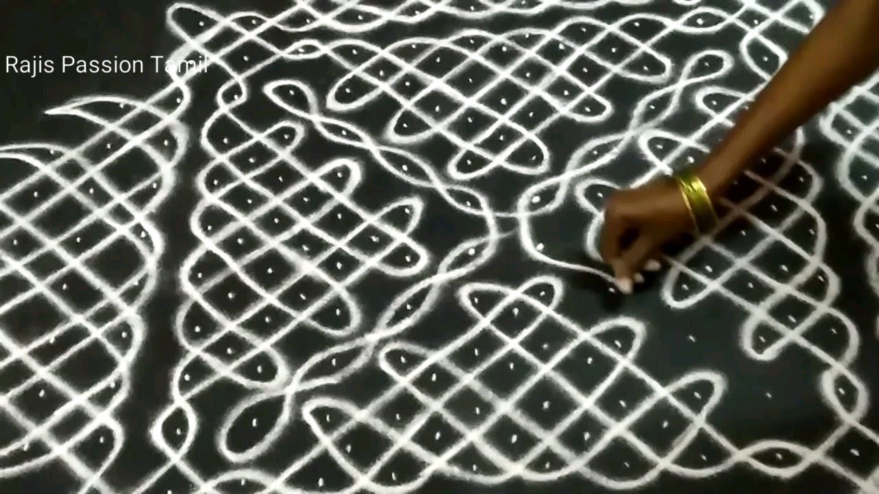 Maargazhi maadha sikkukolam||20-2 dot kambi kolam||Rajis Passion Tamil
