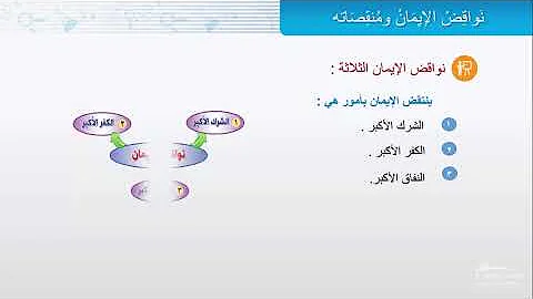 الأصغر من نواقض الإيمان الشرك من نواقض