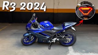 การปรับเปลี่ยนครั้งแรกกับ YAMAHA R3 2024 BLUE