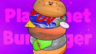 Planet Hamburger 🍔 | Funny Planets |  8 Planets | Planet Size Comparison | Hungry Planets 👩🏽‍🍳 Resimi