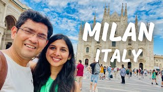 Milan City Tour| Shopping In Milan| Milan Cathedral | Milan Italy Travel Vlog| Desi Couple On The Go