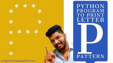 Python Program to Print Pattern of Letter P || Pattern Programming