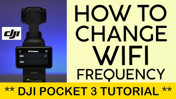 How to Change WIFI Frequency on DJI OSMO Pocket 3 | 5 8Ghz or 2 8Ghz Wireless Connection (2023)